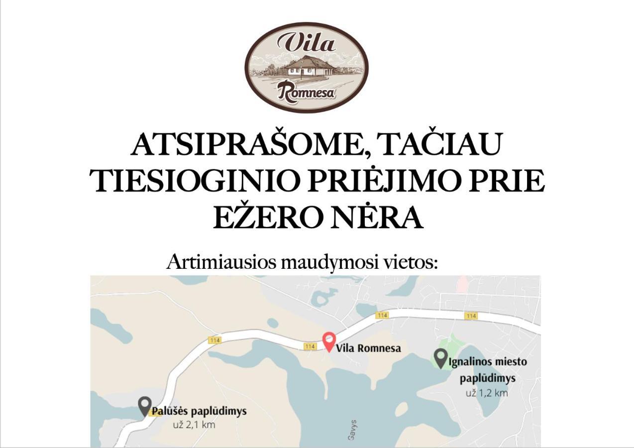 Vila Romnesa Ignalina Exterior foto